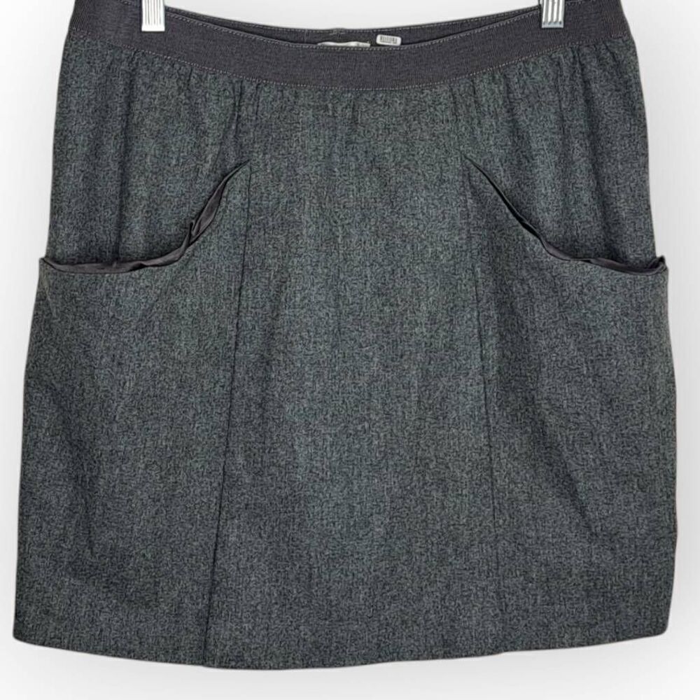 Gunex Brunello Cucinelli Women's Virgin Wool Skirt with Pockets Made in Italy si